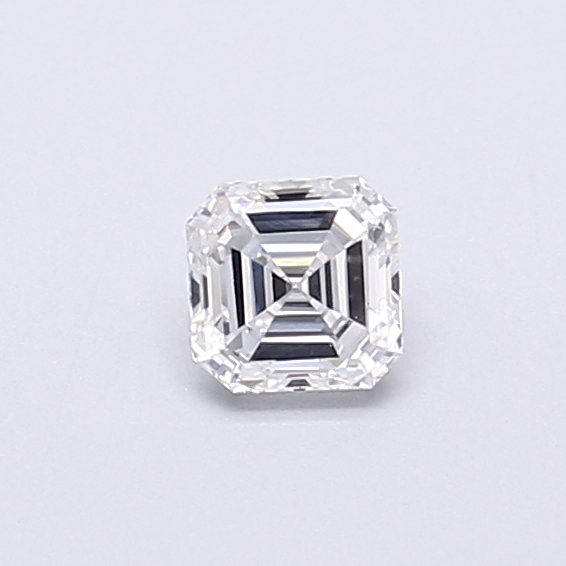 Actual 0.29 carat D Asscher lab-grown diamond