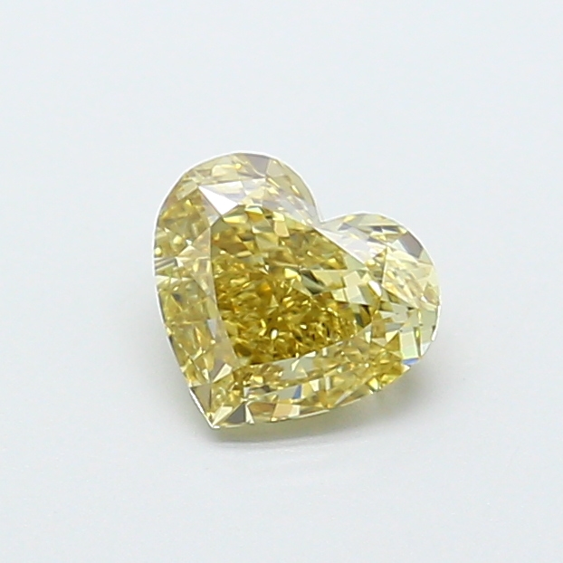 1.01 ct Heart Fancy Vivid Yellow Lab-Grown Diamond