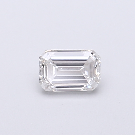 Actual 0.29 carat F Emerald lab-grown diamond