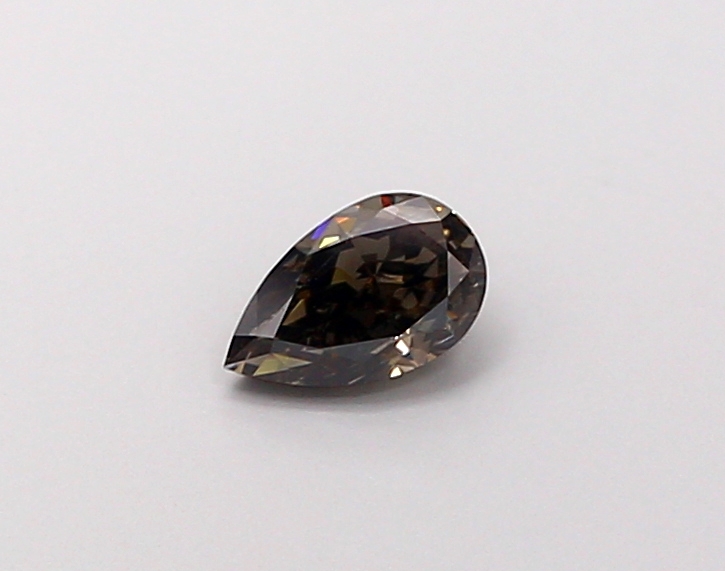 0.31 ct Pear Fancy Vivid Black Lab-Grown Diamond