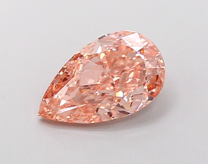 1.18 ct Orange (Fancy) VS2 Pear Modified lab-grown diamond