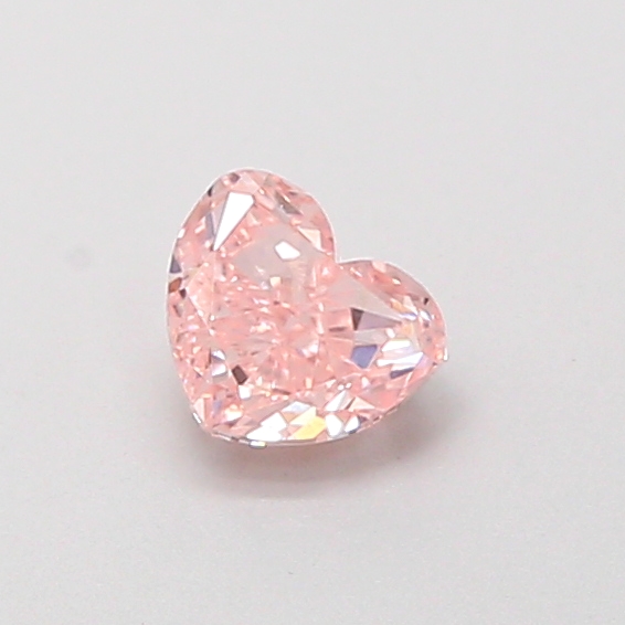 0.43 ct Pink (Vivid) VVS2 Heart Modified lab-grown diamond