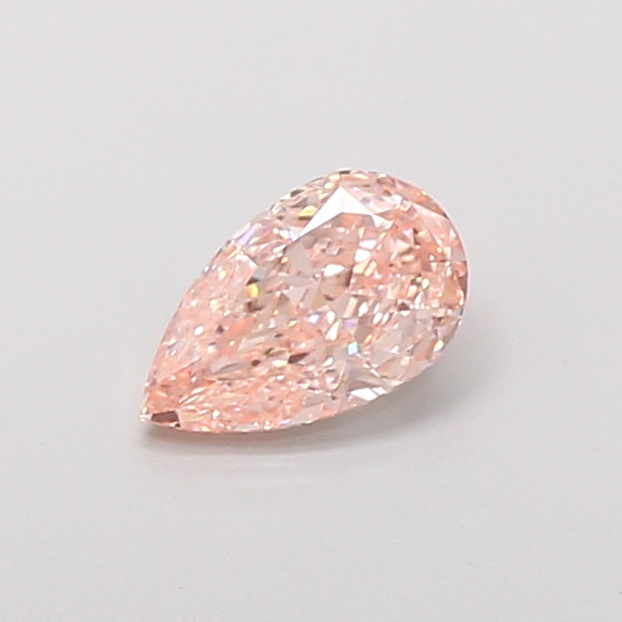 0.59 ct Pear Fancy Vivid Pink Lab-Grown Diamond
