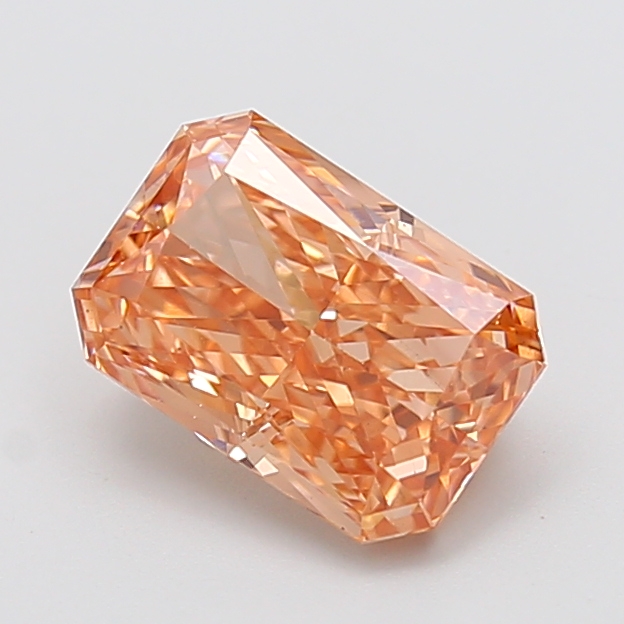 2.51 ct Orange (Intense) VS1 Radiant lab-grown diamond