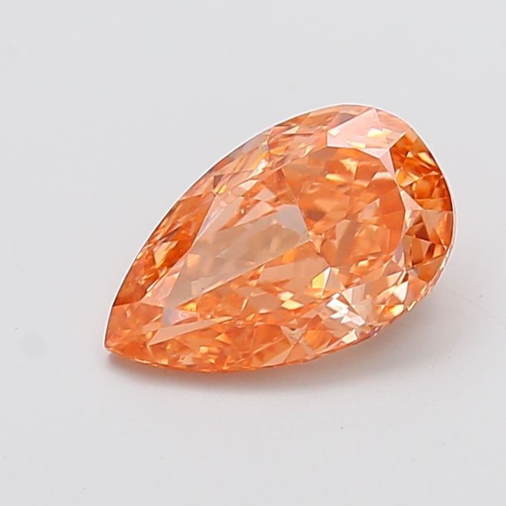 2.50 ct Orange (Intense) VS1 Pear Modified lab-grown diamond