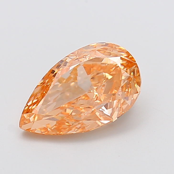 2.80 ct Orange (Intense) VS1 Pear Modified lab-grown diamond