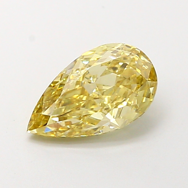 1.26 ct Pear Fancy Intense Yellow Lab-Grown Diamond