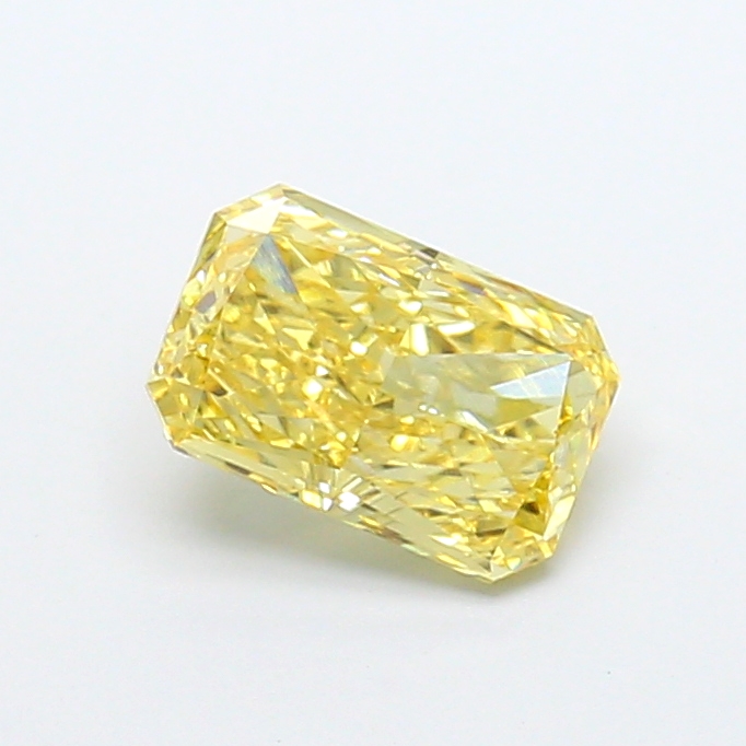 1.29 ct Radiant Fancy Intense Yellow Lab-Grown Diamond