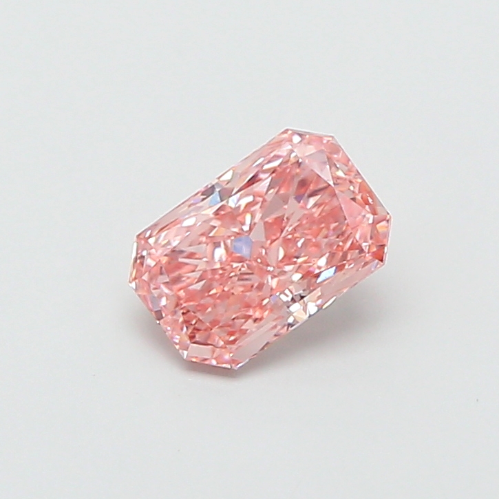 1.46 ct Radiant lab grown diamond Fancy Vivid Pink VS1