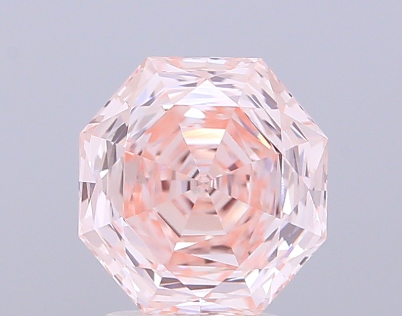 2.65 ct Octagonal, Fancy Pink VVS2 IGI CVD