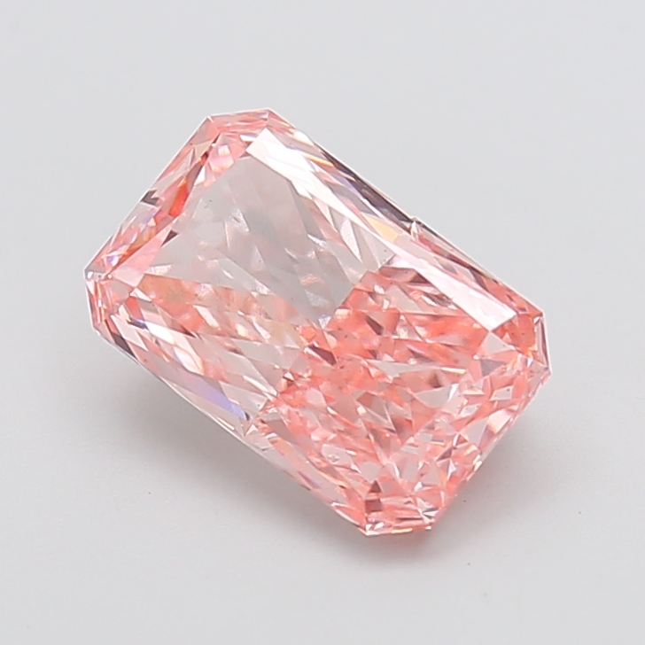 3.03 ct Criss Cut lab grown diamond Fancy Vivid Pink VS1