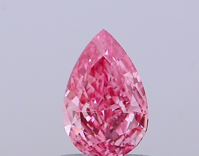 0.61 ct Pear, Fancy Vivid Purple VS1 CVD