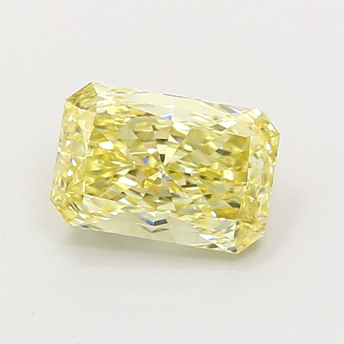 1.30 ct Radiant Fancy Light Yellow Lab-Grown Diamond