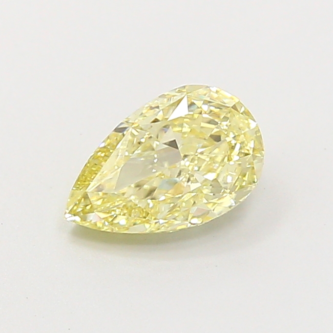 1.00 ct Pear Fancy Vivid Yellow Lab-Grown Diamond