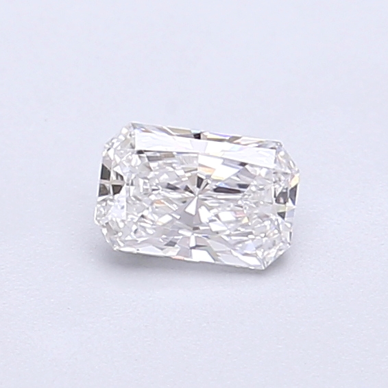 Actual 0.29 carat E Radiant lab-grown diamond