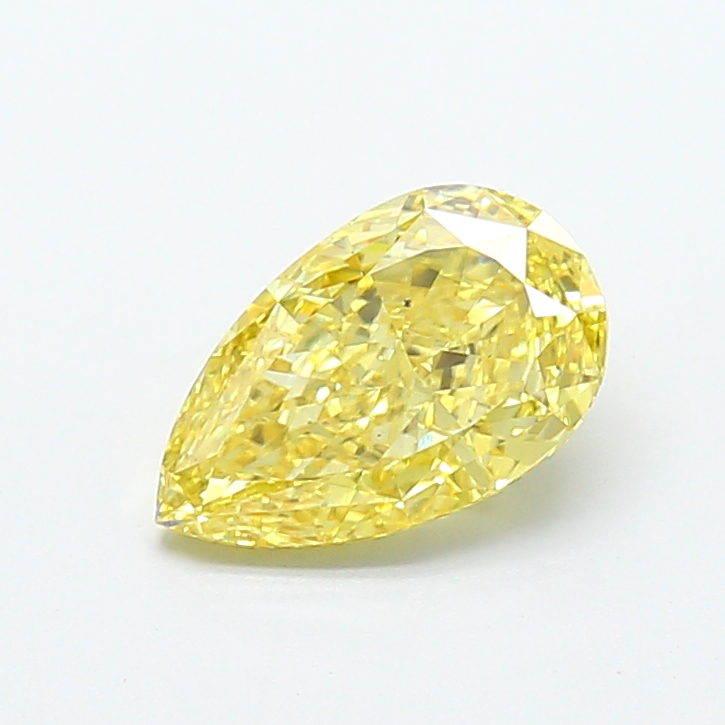 2.07 ct Pear, Fancy Intense Yellow VS2 IGI CVD