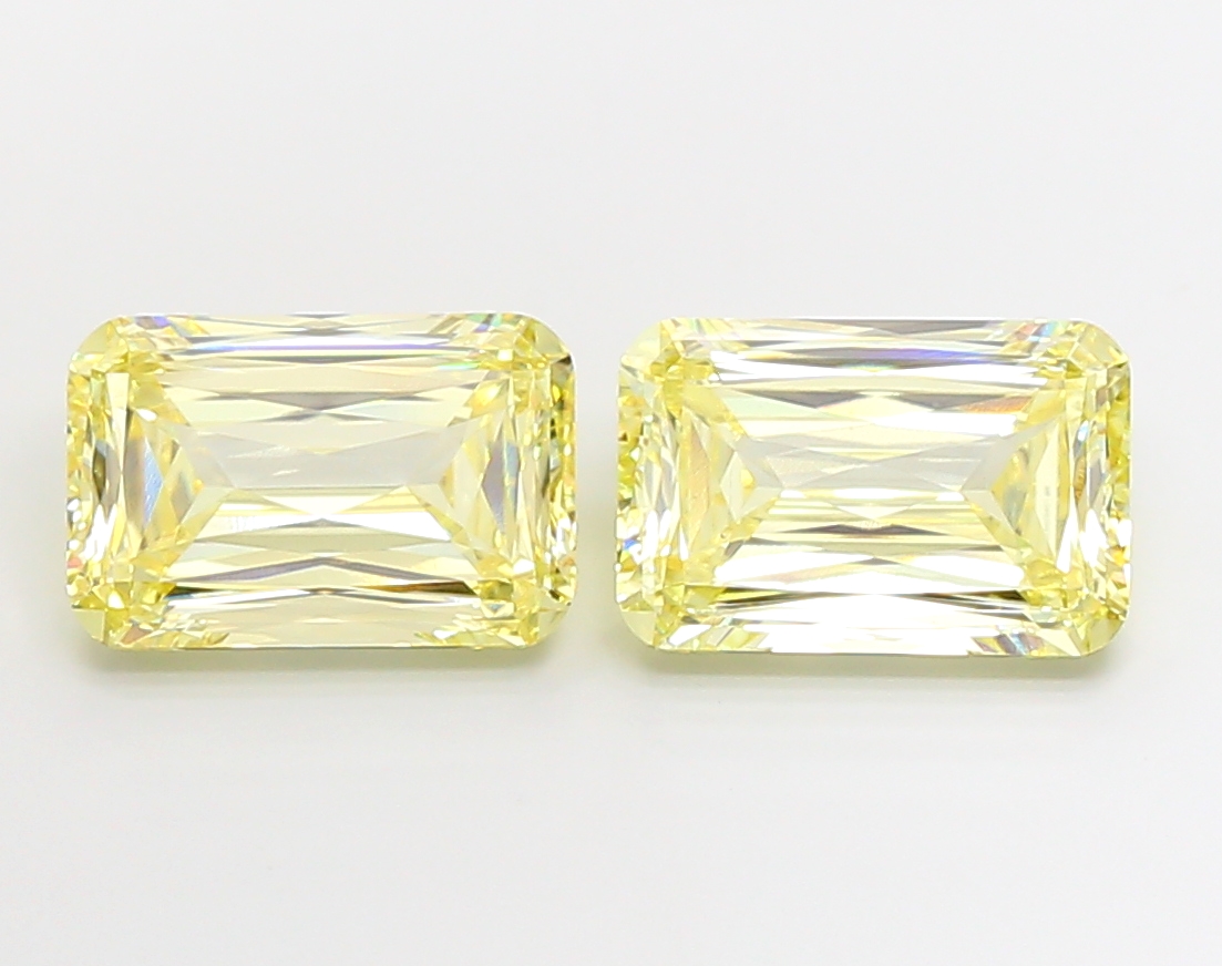 5.65ct Cushion Fancy Intense Yellow VS1 IGI