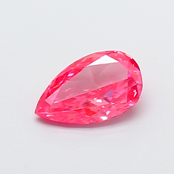 0.26 ct Pear Fancy Vivid Pink Lab-Grown Diamond
