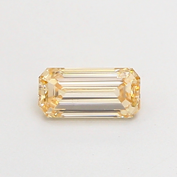 0.38 ct Emerald Fancy Vivid Yellow Lab-Grown Diamond