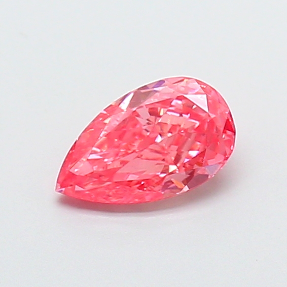 0.53 ct Pear Fancy Vivid Pink Lab-Grown Diamond