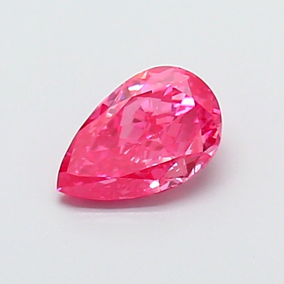 0.58 ct Pear Fancy Vivid Pink Lab-Grown Diamond
