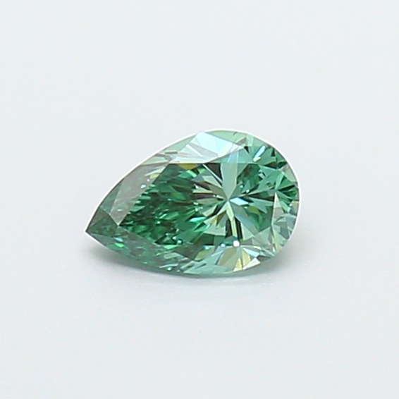 0.32 ct Pear Fancy Vivid Green Lab-Grown Diamond