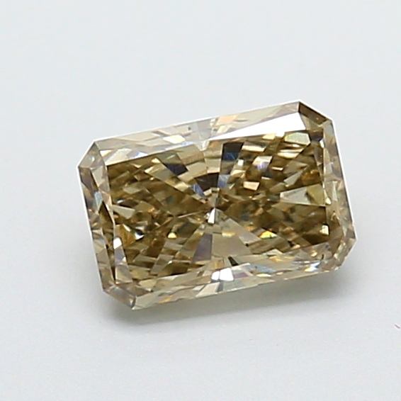 0.87 ct Radiant Fancy Vivid Brown Lab-Grown Diamond
