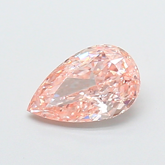 0.19 ct Pear Fancy Vivid Pink Lab-Grown Diamond