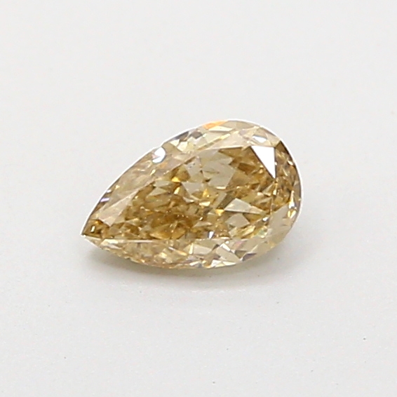 0.36 ct Pear Fancy Vivid Brown Lab-Grown Diamond