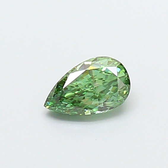 0.30 ct Pear Fancy Vivid Green Lab-Grown Diamond