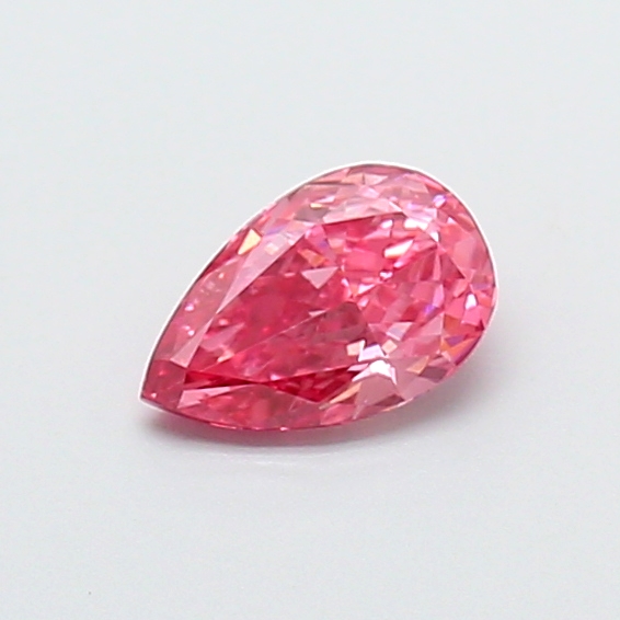 0.43 ct Pear Fancy Vivid Pink Lab-Grown Diamond