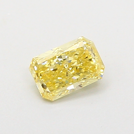 0.41 ct Radiant Fancy Vivid Yellow Lab-Grown Diamond