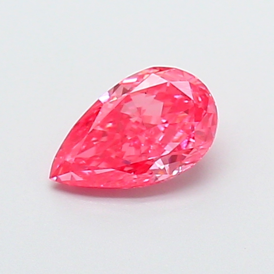 0.56 ct Pear Fancy Vivid Pink Lab-Grown Diamond