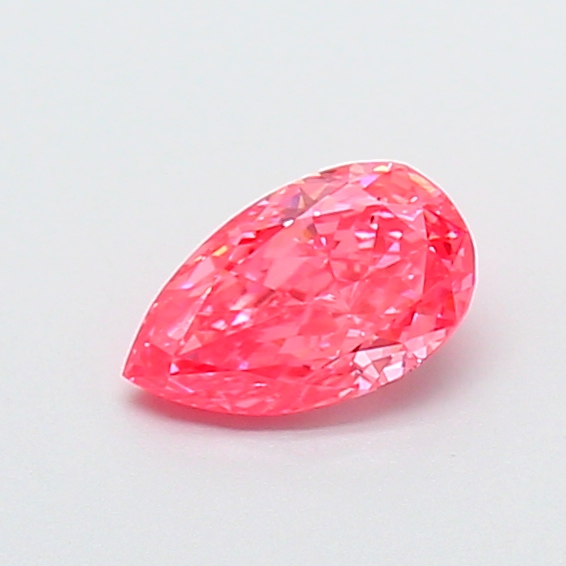 0.54 ct Pear Fancy Vivid Pink Lab-Grown Diamond