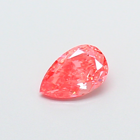 0.29 ct Pear Fancy Vivid Pink Lab-Grown Diamond