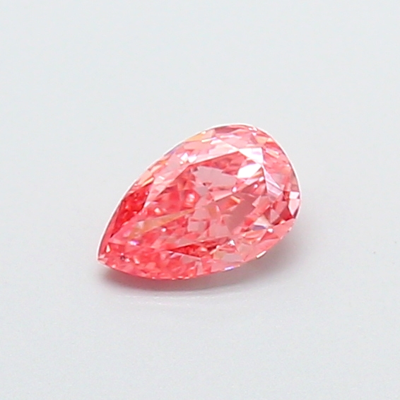 0.35 ct Pear Fancy Vivid Pink Lab-Grown Diamond