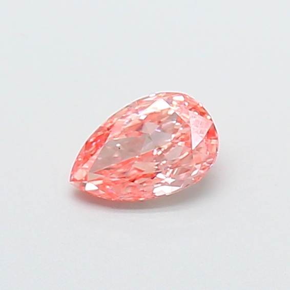 0.26 ct Pear Fancy Vivid Pink Lab-Grown Diamond