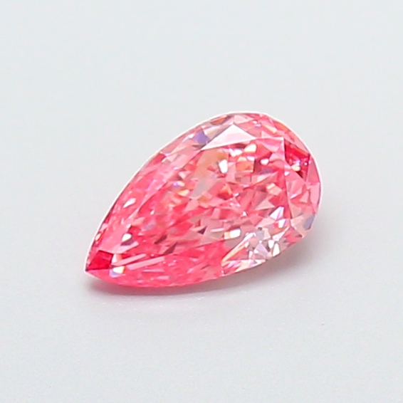 0.43 ct Pear Fancy Vivid Pink Lab-Grown Diamond