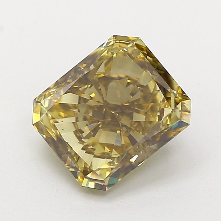 2.33 ct Radiant Fancy Vivid Brown Lab-Grown Diamond