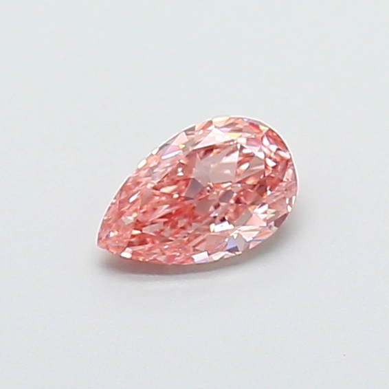 0.35 ct Pear Fancy Vivid Pink Lab-Grown Diamond