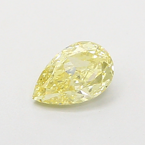 0.28 ct Pear Fancy Vivid Yellow Lab-Grown Diamond