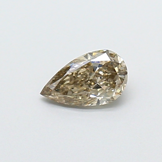0.28 ct Pear Fancy Vivid Brown Lab-Grown Diamond