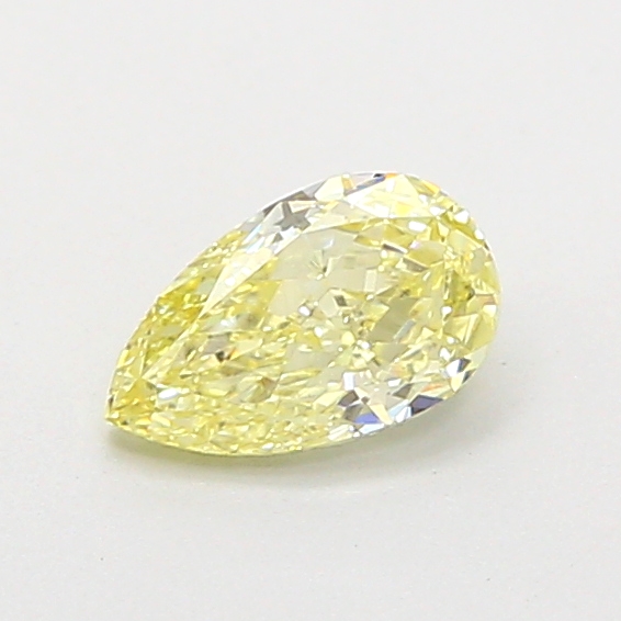 0.31 ct Pear Fancy Vivid Yellow Lab-Grown Diamond
