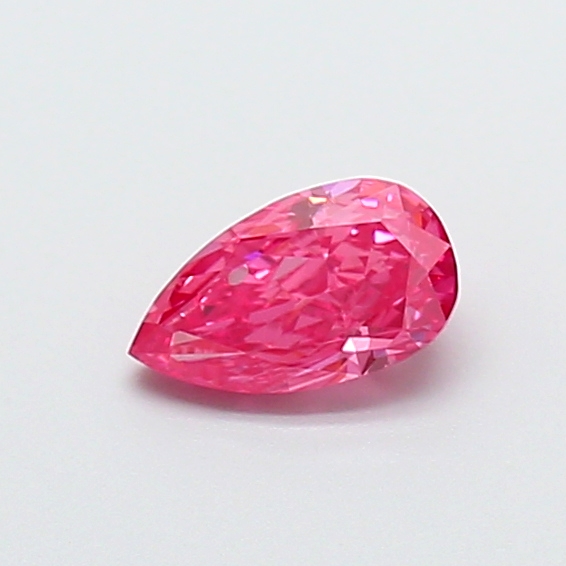 0.44 ct Pear Fancy Vivid Pink Lab-Grown Diamond