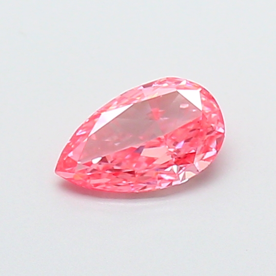 0.43 ct Pear Fancy Vivid Pink Lab-Grown Diamond