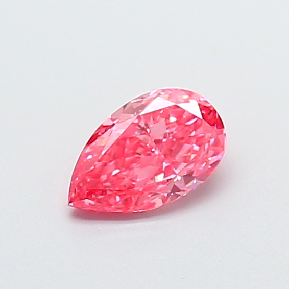 0.31 ct Pear Fancy Vivid Pink Lab-Grown Diamond