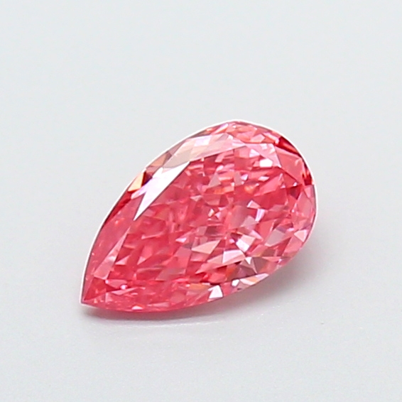 0.47 ct Pear Fancy Vivid Pink Lab-Grown Diamond