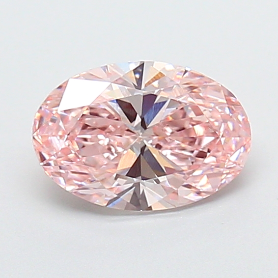 1.00 ct Oval, Fancy Vivid Pink VS2 CVD