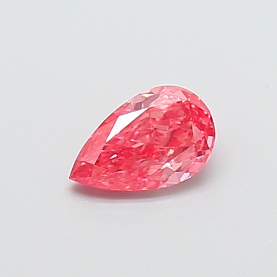 0.33 ct Pear Fancy Vivid Pink Lab-Grown Diamond