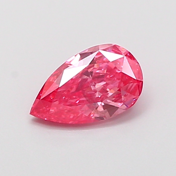0.49 ct Pear Fancy Vivid Pink Lab-Grown Diamond